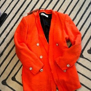 Zara Orange Blazer